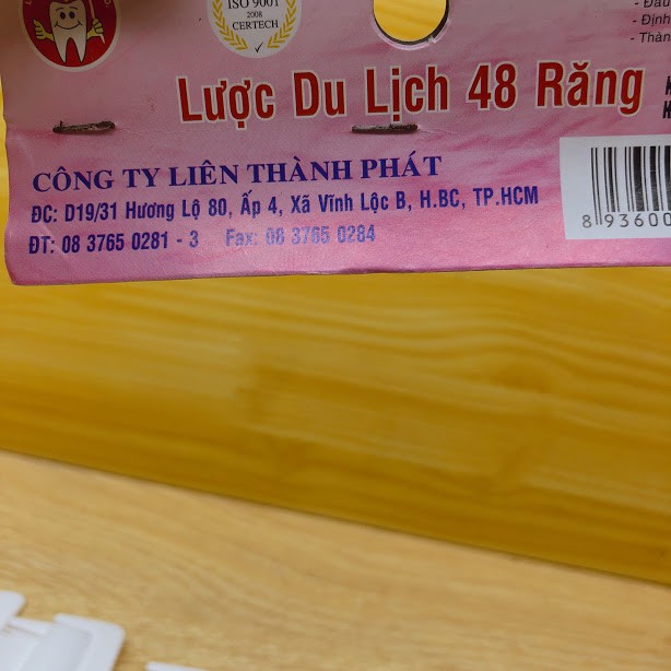 lược du lịch dùng 1 lần 48 răng