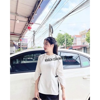 (HCM) Đồ Lam Bà Ba Cách Tân Đi Chùa Vải Lụa Cao Cấp