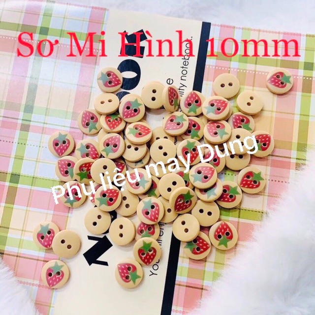 Nút 4 kiểu đủ hình size 10mm bịch 120 nút