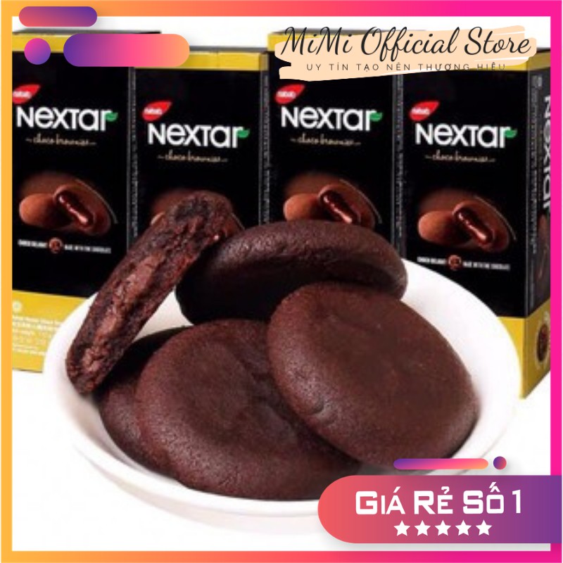 Bánh Socola Nabati Nextar hộp 112g (8c x 14g) Bánh sốt chocolate siêu ngon