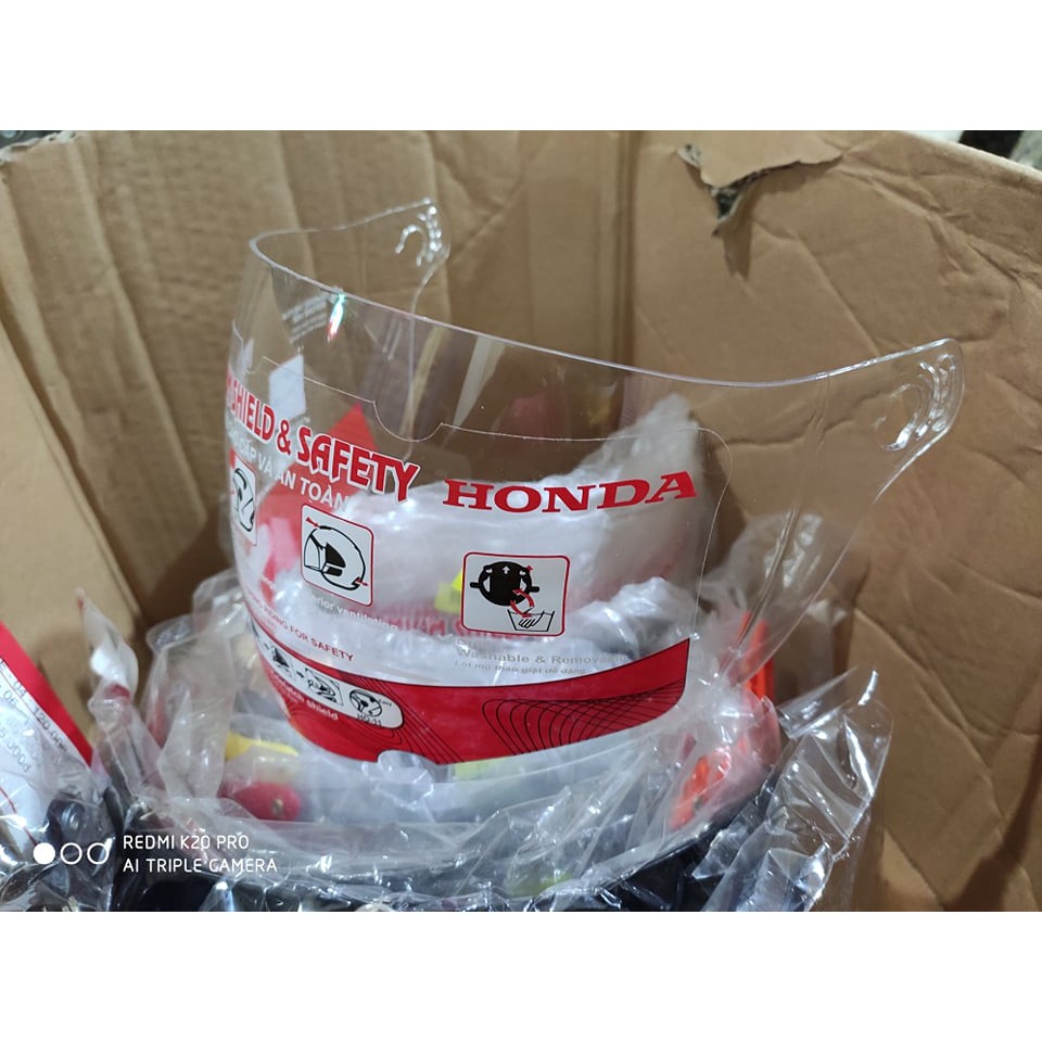 Kính thay thế mũ Honda chính hãng mũ 3/4