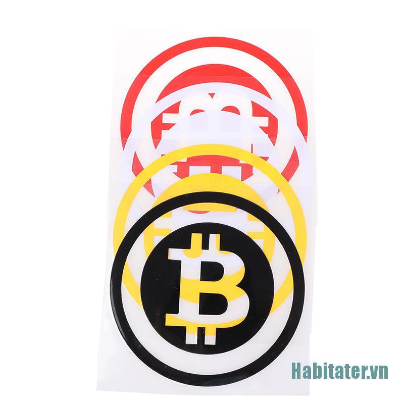 【Habitater】Bitcoin Car Sticker Cryptocurrency Blockchain Sticker Vinyl Car Window Decal