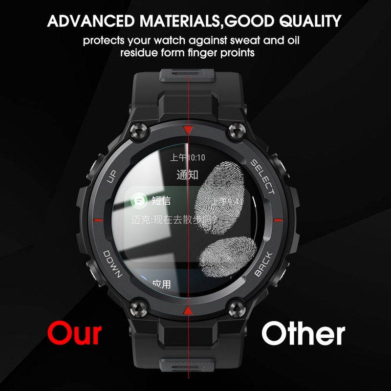 Kính Cường Lực Siêu Mỏng HD Chống Trầy Xước Bảo Vệ Màn Hình Đồng Hồ Thông Minh Huami Amazfit T-Rex/T-Rex Pro