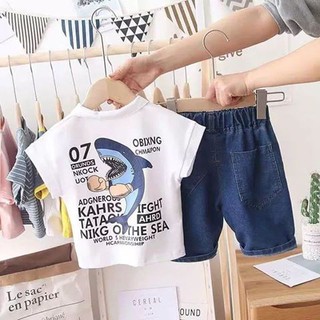 Quần áo cho bé - Bộ cá mập