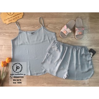 Bigsize Nữ - Độ Bộ 2 Dây Lụa (MS: 9478) đồ bộ, đồ ngủ mặc nhà