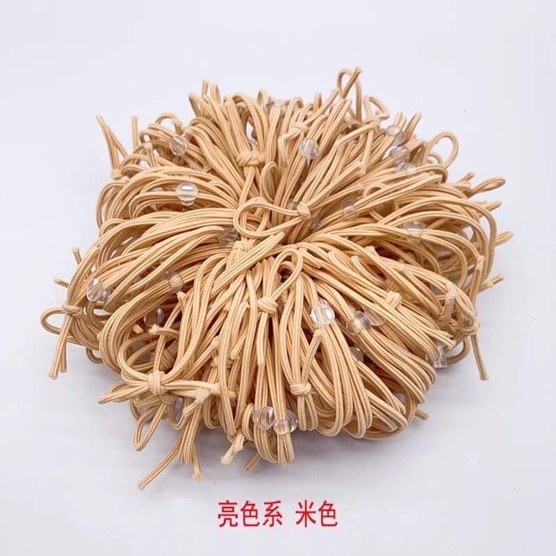 Dây Buộc Tóc Có Đế Silicon Đính Hoạ Tiết DIY
