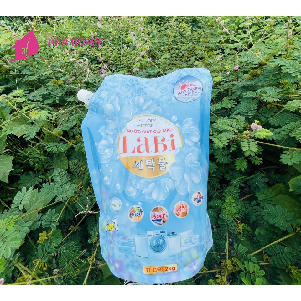 Nước Giặt Túi Labi Ánh Dương 2kg Loại Sạch Vết Bẩn Tốt Hơn 2 Lần, Lưu Hương Thơm Ngát