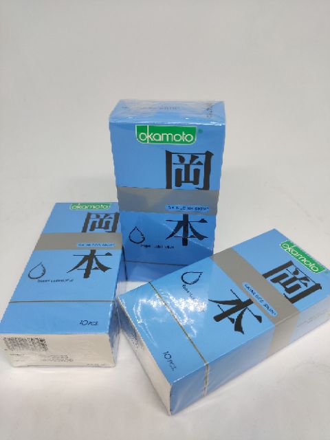 Bao cao suFreeshipOkamoto Super Lubricative Bao cao su Siêu Bôi Trơn Hộp 10 Chiếc