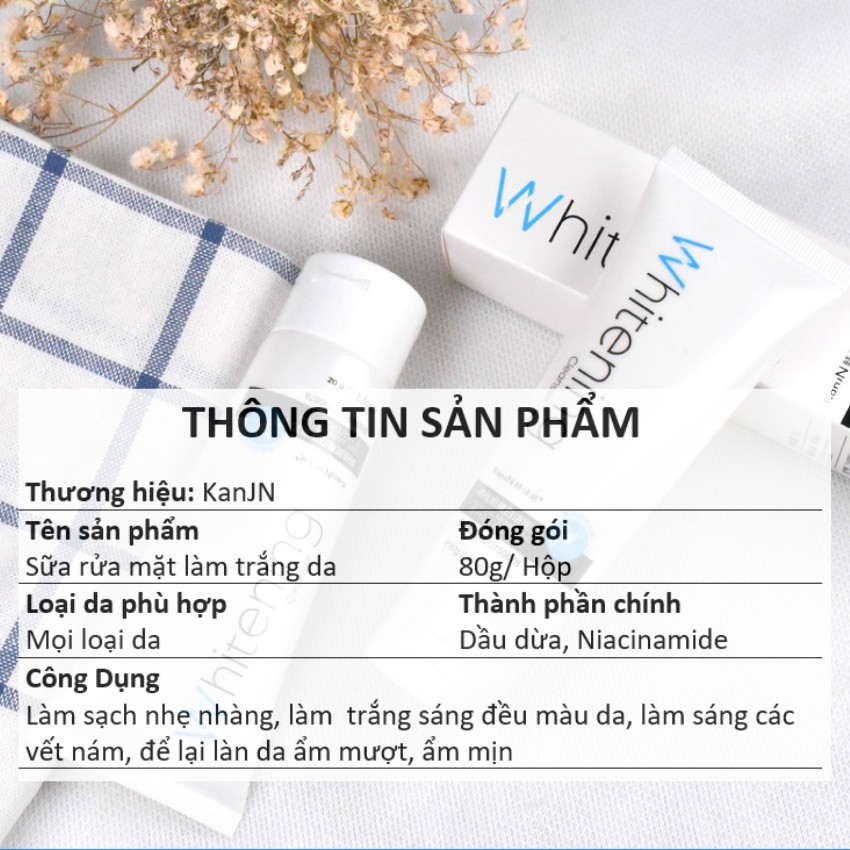 Sữa Rửa Mặt Trắng Da KanJN 80g Dưỡng Ẩm Sạch Sâu pH5.5 Ngăn Ngừa Mụn Nhẹ Nhàng cho da Pergolden KA043 | BigBuy360 - bigbuy360.vn