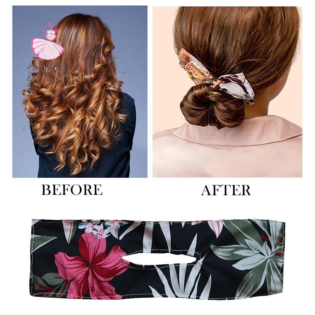 COD❀Deft Bun Fashion Hair Bands Women Summer Knotted Wire Headband Print