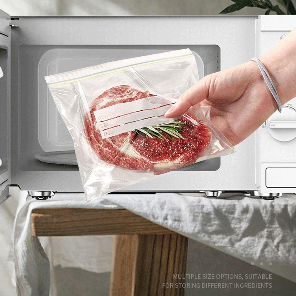 Túi Bảo Quản Thực Phẩm Có Khóa Kéo Tái Sử Dụng Tiện Lợi