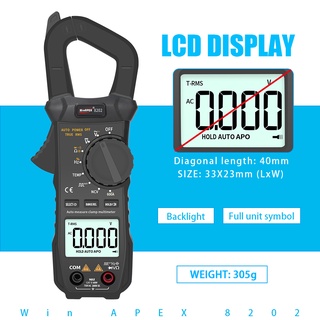 MUSTOOL X2 Pocket 6000 Counts True RMS Clamp Meter AC Voltage&Current Digital Multimeter Automatic