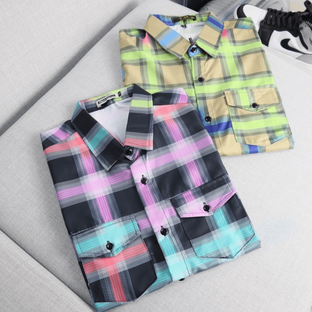 (HCM) ÁO SƠ MI NAM NGẮN TAY CARO CỰC HOT THỜI TRANG NAM GENZ HOT SOÁI CA CHO CÁC ANH EM KOKO MI FASHION