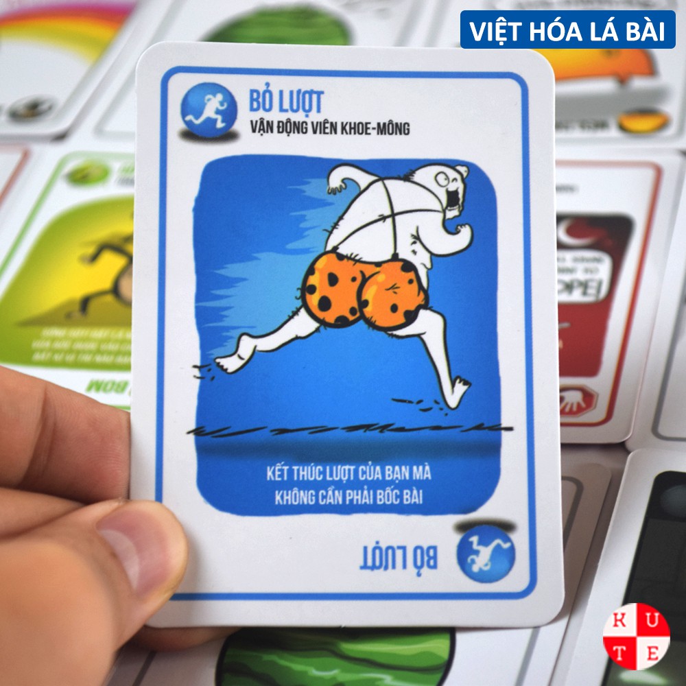 Bài Mèo Nổ Giá Rẻ Việt Hóa Lá Bài 2021 Exploding Kittens 56 Lá Cán Màng Chất Giấy Dày Dặn Rẻ Sập Sàn