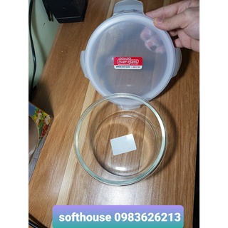 Hộp thủy tinh lock and lock cỡ lớn dung tích 950ml hàng tặng từ sữa Ensure dùng được trong lò vi sóng, máy rửa bát