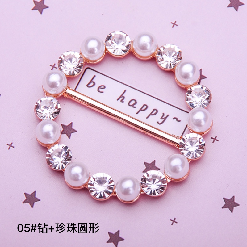 Khóa Thắt Nút Thắt Nút Đính Đá Ngọc Trai Dùng Trang Trí Áo Thun/Khăn Choàng Cổ/Thắt Lưng