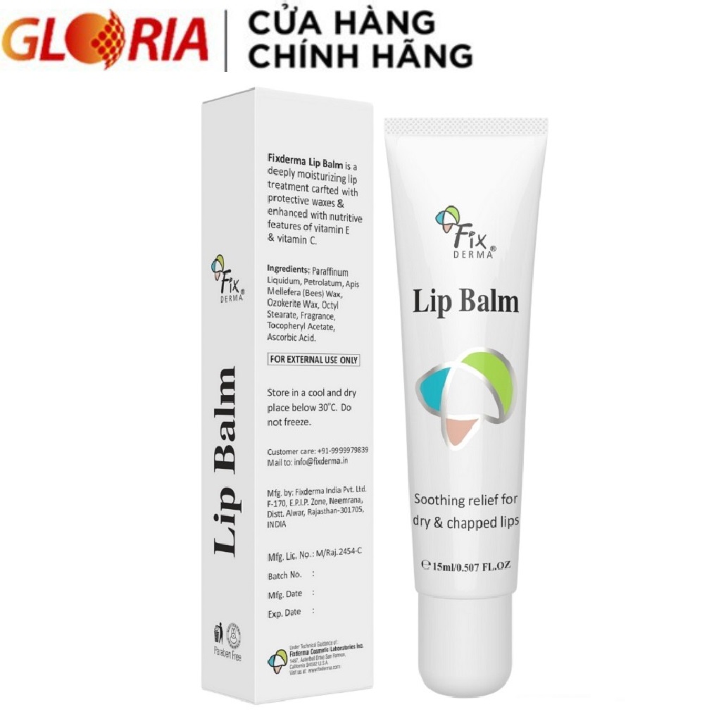 Son Dưỡng Mềm Mượt Chống Khô Và Nứt Nẻ Fixderma Lip Balm 15ml
