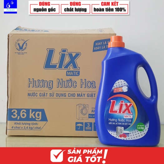 Nước giặt lix đậm đặc matic hương nước hoa chai 3.6kg - ảnh sản phẩm 4