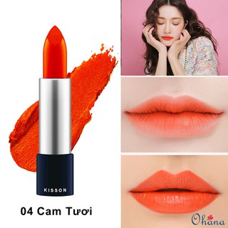 Son lì kisson matte lipstick - cam tươi #04