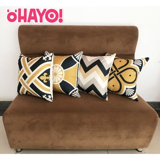 Gối tựa lưng Sofa vuông vải bố canvas trang trí Decor nhà cửa OHAYO cao cấp chống bẩn vỏ gối kèm ruột gối
