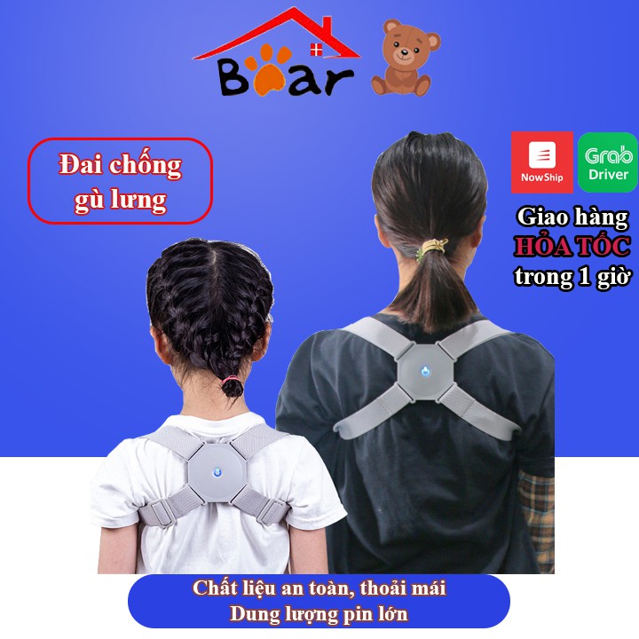 Đai Chống Gù Lưng Điện Tử Nhật Bản, Áo Chống Gù Cho Trẻ Em Và Người Lớn Cải Thiện Tư Thế Và Chiều Cao, Chống Cận Thị