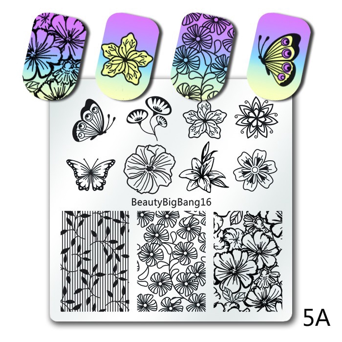 [Hàng mới về] Khuôn dập in móng tay beautybigbang