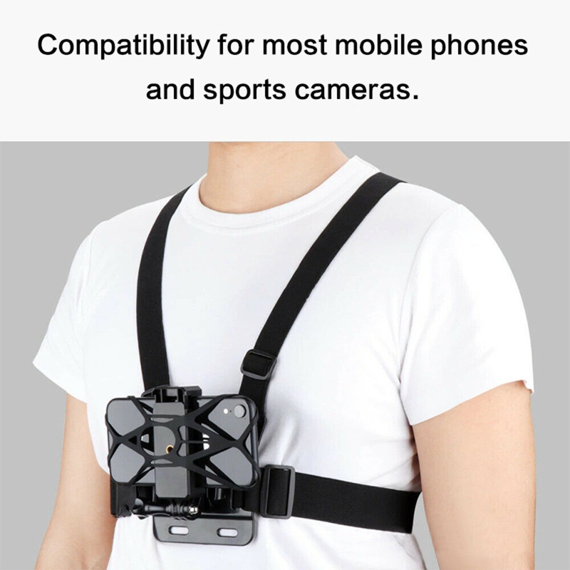 Đai Đeo Ngực Gắn Điện Thoại Go Pro Hero zzz Tiện Dụng
