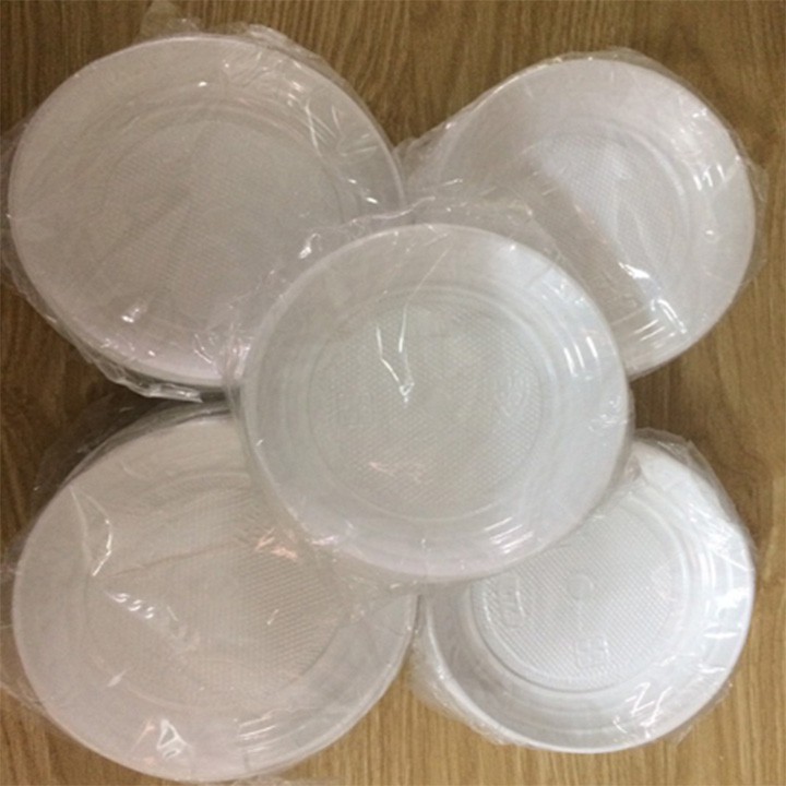 bộ 10 đĩa nhựa đựng bánh gato