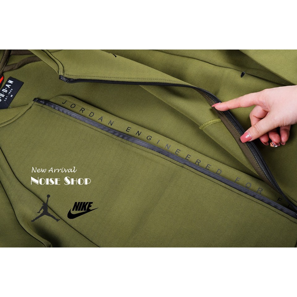 Khoác Bomber Nỉ Xốp Xanh Lá Trơn