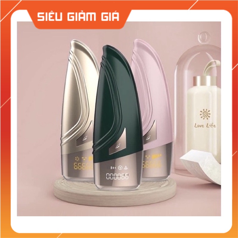 [Mã 154FMCGSALE giảm 8% đơn 500K] (Tặng kèm kính + Dao cạo) Máy Triệt Lông Cầm Tay IPL Siêu Khoẻ Với 999000 Sung
