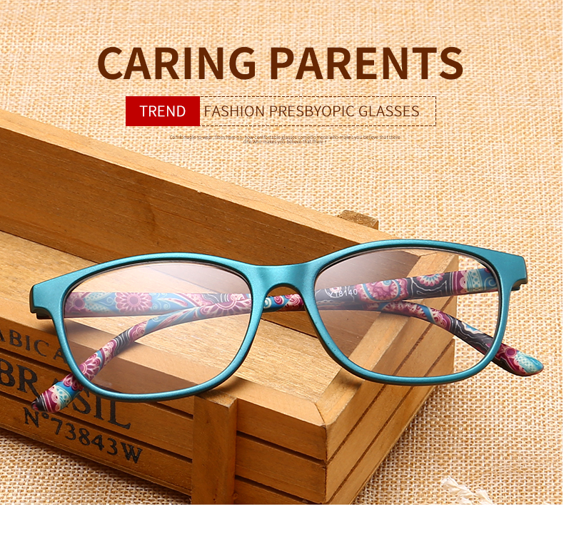 Kính đọc sách mới chống ánh sáng xanh chống bức xạ Kính đọc sách Resin HD Kính đọc sách của nam giới + 100, + 150, + 200, + 250, + 300, + 350, + 400