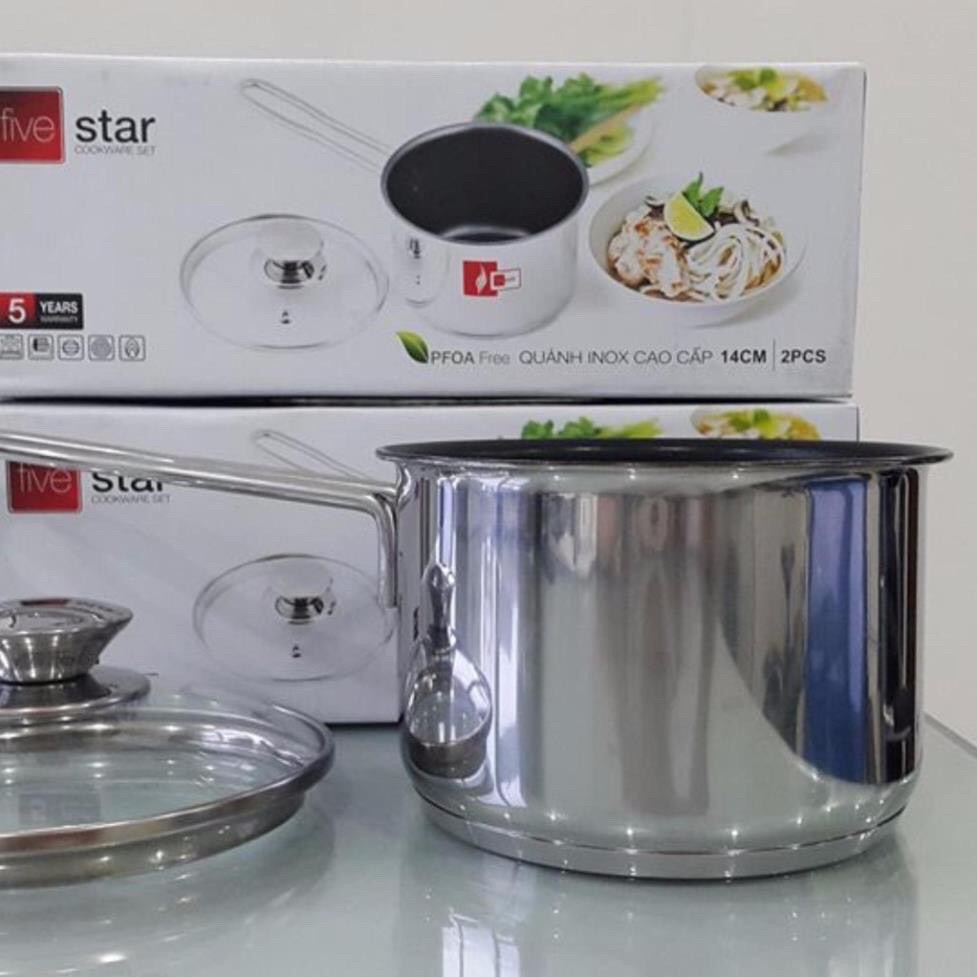 NỒI NẤU BỘT INOX 3 ĐÁY CHỐNG DÍNH FIVE STAR