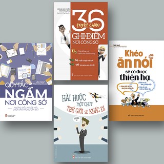 Sách: Combo Quy Tắc Ngầm + 36 Tuyệt Chiêu Nơi Công Sở + Hài Hước Một Chút Thế Giới Sẽ Khác Đi (TB) +  Khéo Ăn Nói (TB)