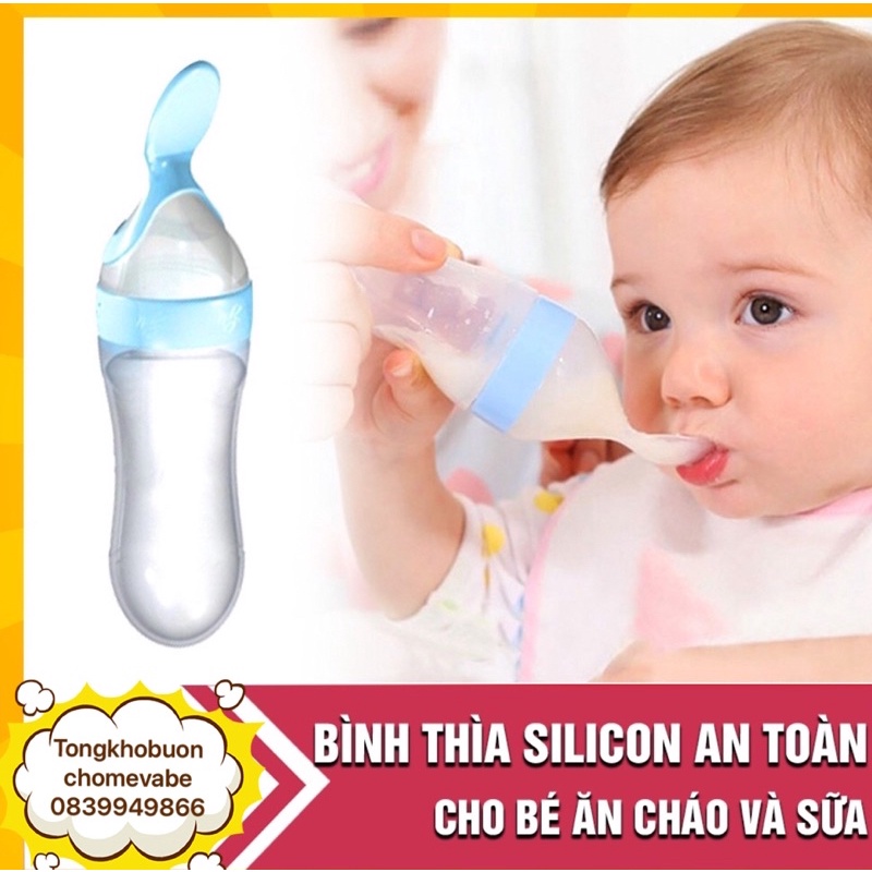 BÌNH THÌA ĂN DẶM SILICON