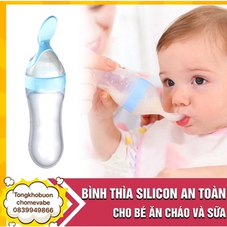 Bình thìa ăn dặm silicon