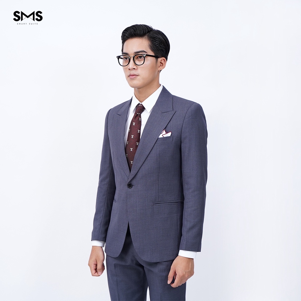 Vest nam xám lông chuột, suits sartorial, 1 khuy 2 túi, chuẩn form Smart Suits