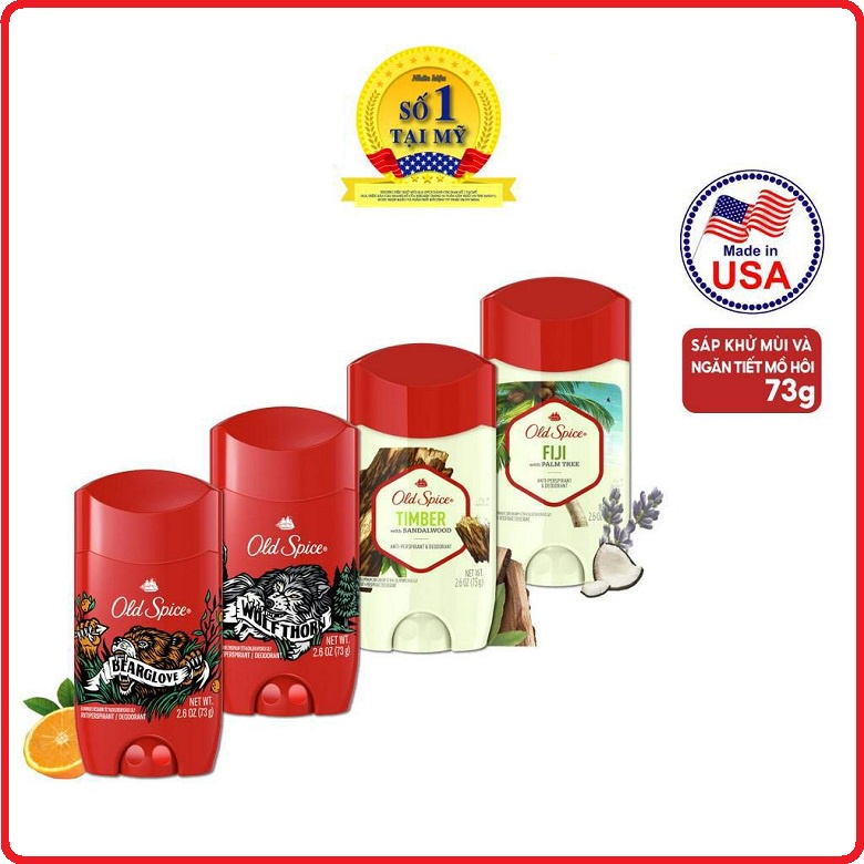 Sáp Khử Mùi &amp; Ngăn tiết Mồ hôi Old Spice 73g