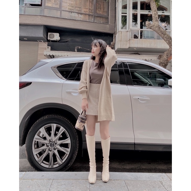 Áo khoác len lông cừu FANSIX - AL03 áo cardigan len dày | BigBuy360 - bigbuy360.vn