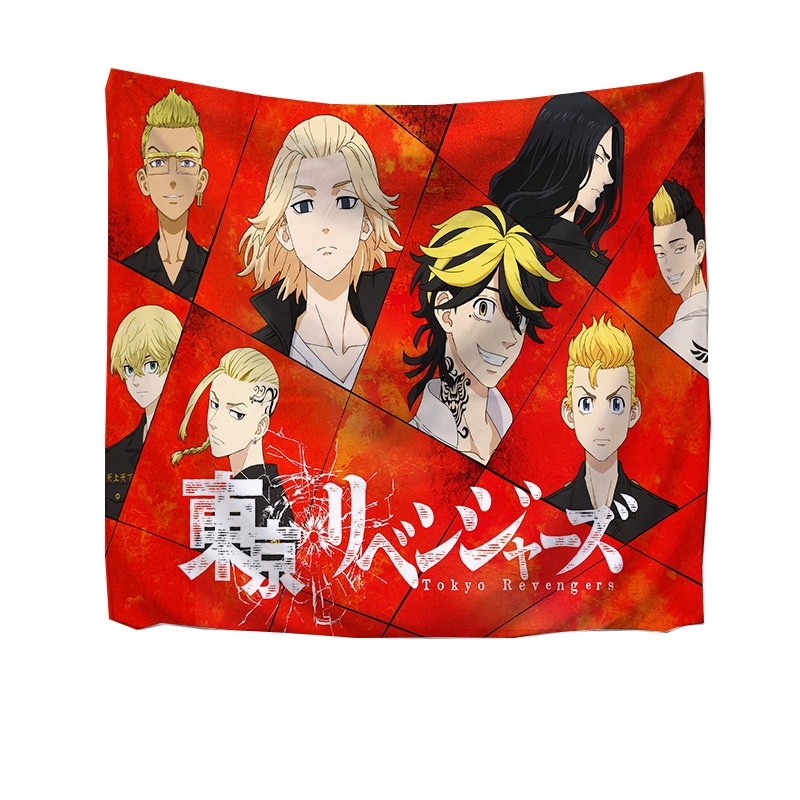 Thảm treo tường trang trí in hình nhân vật Anime Tokyo Revengers chất lượng cao