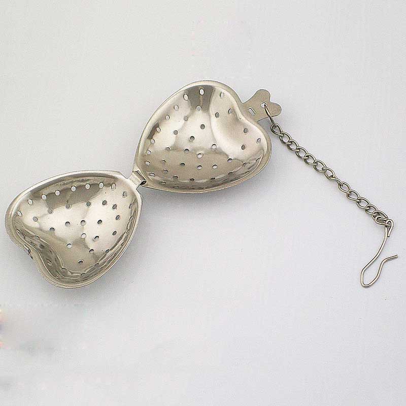 Dụng cụ lọc trà hình trái tim bằng thép không gỉ