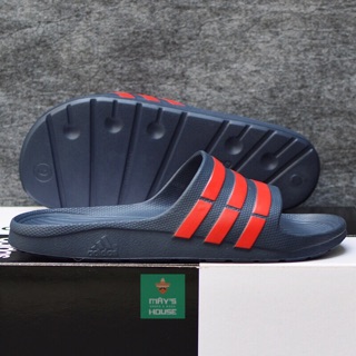 [☘️ADIDAS®☘️]- DÉP ĐÚC DURAMO SLIDES- Xanh đen S/Đỏ