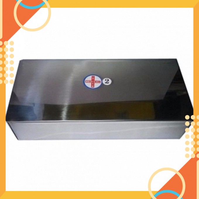 [dụng cụ y khoa]Hộp Chữ Nhật inox Ghép Lớn (23x11x5cm)