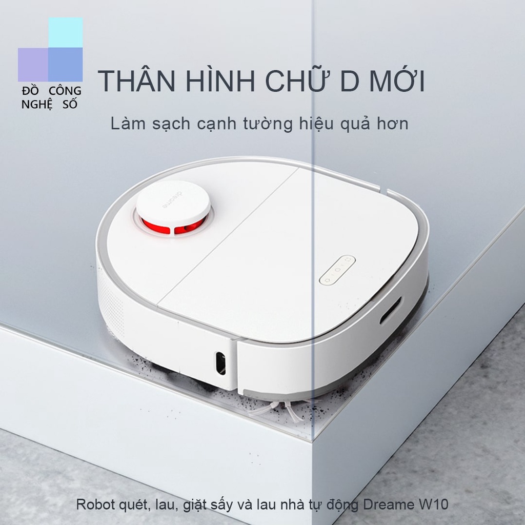 Robot hút bụi lau nhà Xiaomi Dreame Bot W10 Hàng chính hãng phân phối tại Việt Nam - Bản quốc tế