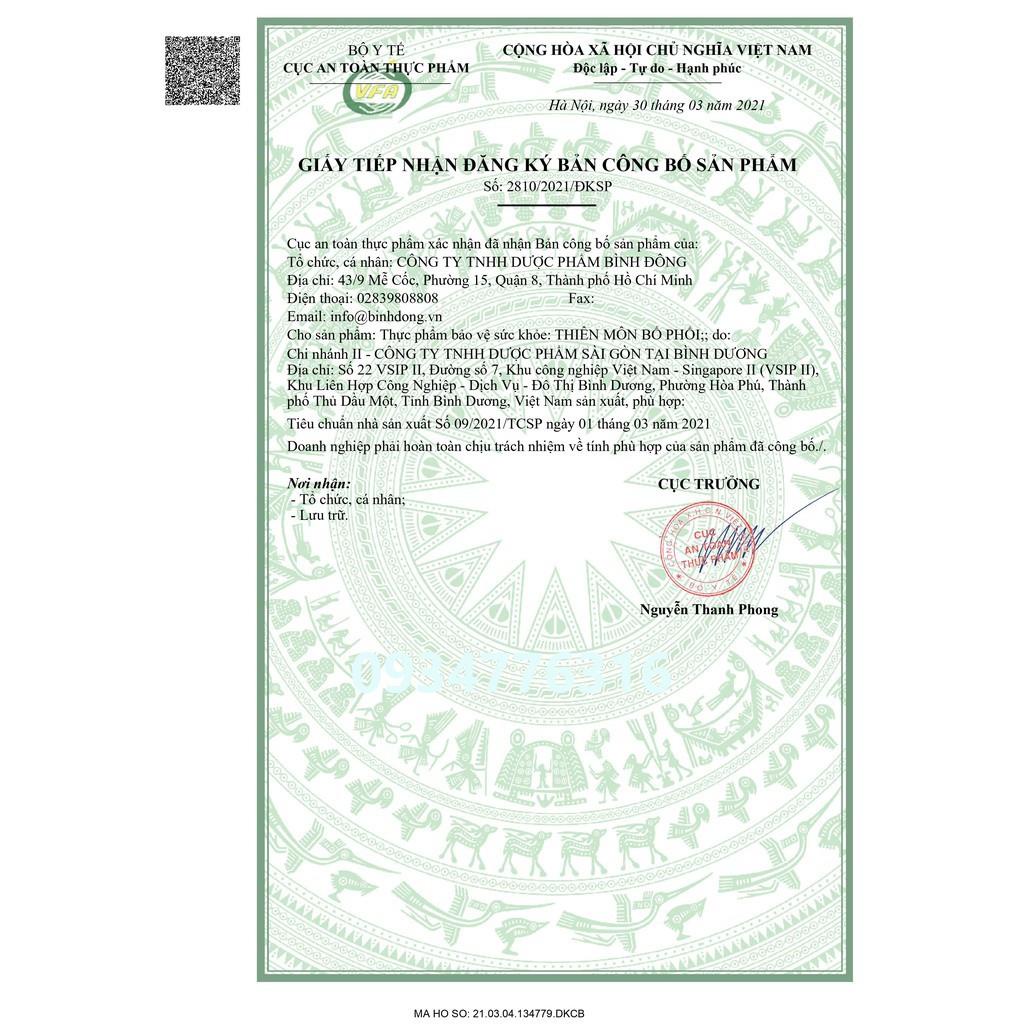 ✅ Thiên Môn Bổ Phổi Bình Đông