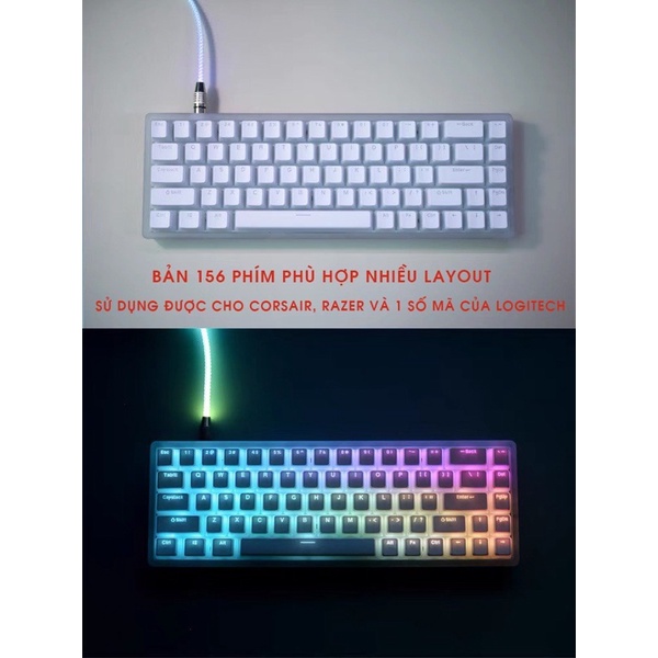 [FREESHIP] Set Bộ Keycap Pudding PBT 110 Phím Xuyên Led Cực Rẻ