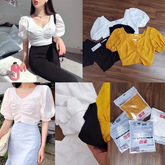 Croptop tay bồng