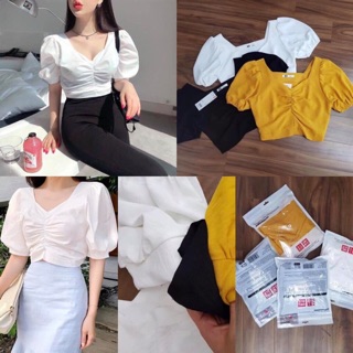 Croptop tay bồng