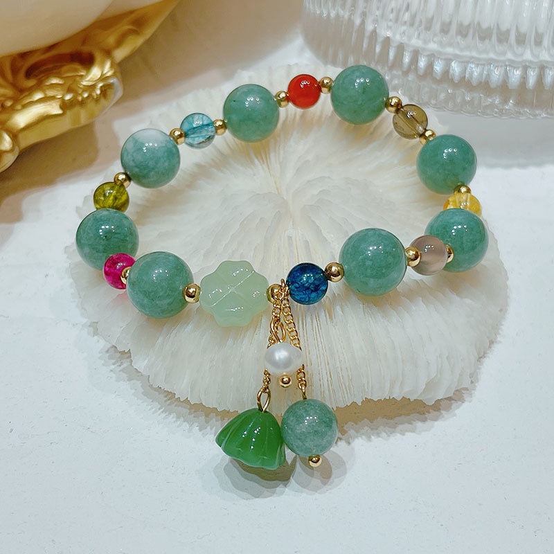 Vòng Tay Đính Đá Phong Cách Dân Tộc Kiểu Mới Dành Cho Nữ