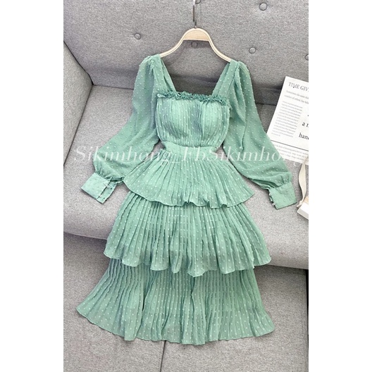 Đầm Thiết kế 3 tầng voan 3D sang trọng Mã 37987 ( Ảnh shop chụp thật 100%) | BigBuy360 - bigbuy360.vn