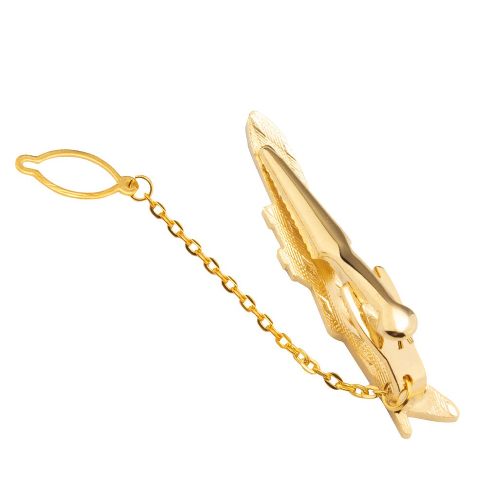 Kẹp cà vạt kim loại hình máy bay